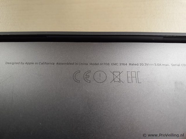 Apple macbook pro draagbare laptop a1708 - afbeelding 3 van  4
