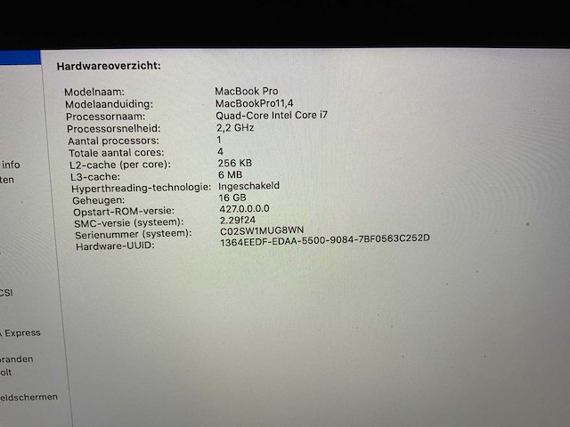 Apple macbook pro laptop - afbeelding 5 van  6