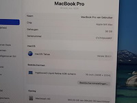 Apple macbook pro m4 max model a3186 16 inch. werkgeheugen 36 gb - afbeelding 3 van  4