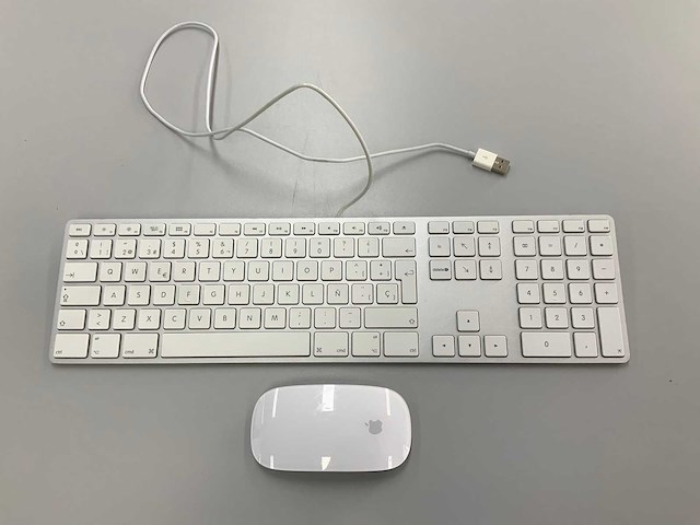 Apple magic qwerty(spaans) usb keyboard with numeric keypad & magic mouse - afbeelding 1 van  2