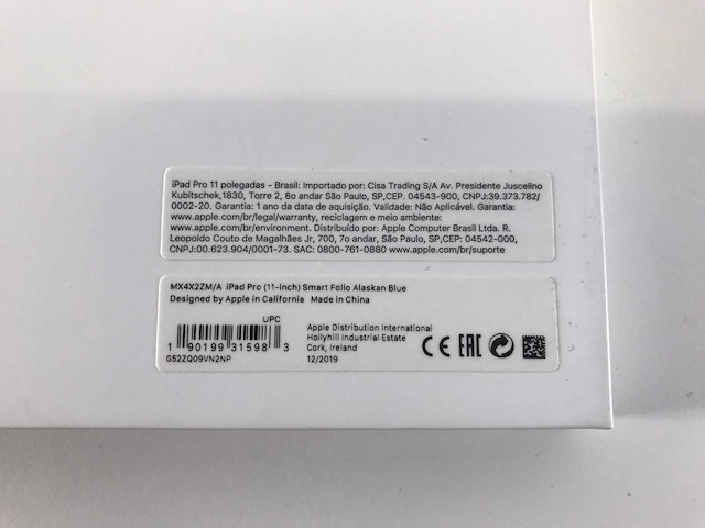 Apple (mx4x2zm/a) ipad pro (11-inch) smart folios alaskan blue (new) (2x) - afbeelding 4 van  4