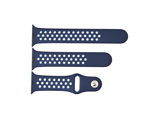 Apple nike sport band sportieve horlogeband 41 mm midnight navy / mystic navy - afbeelding 2 van  2