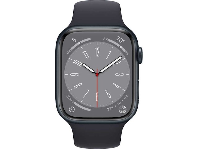 Apple series 8 midnight aluminium case midnight sport band 45mm smartwatch - afbeelding 8 van  8