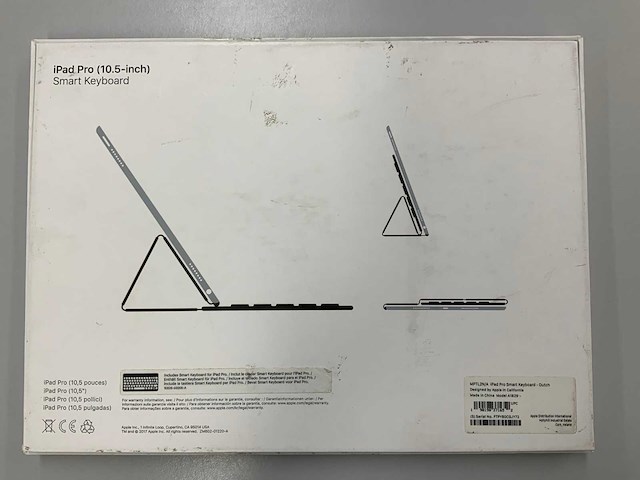 Apple smart qwerty nl keyboard voor ipad pro 10.5-inch - afbeelding 2 van  2