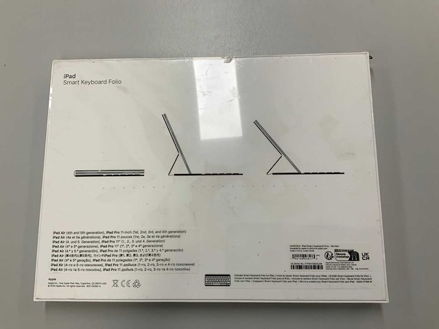 Apple smart qwertz duits keyboard folio voor ipad air(4e en 5e generatie) & ipad pro 11-inch(1e, 2e en 3e generatie) - afbeelding 2 van  2