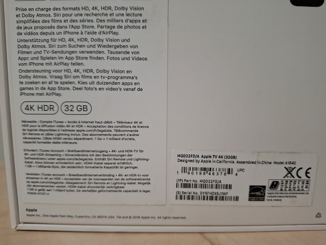 Apple tv 4k a1842, 32gb - afbeelding 5 van  5