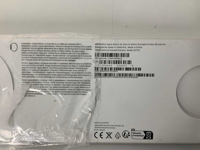 Apple watch se(2nd generation) 40mm gps + cellular aluminium starlight - afbeelding 4 van  4