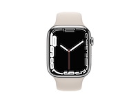 Apple watch series 7 oled 45 mm 4g zilver gps - afbeelding 2 van  3