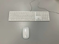 Apple wired magic azerty keyboard with numeric keypad + magic mouse