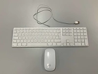 Apple wired magic qwerty(fins) keyboard with numeric keypad + magic mouse