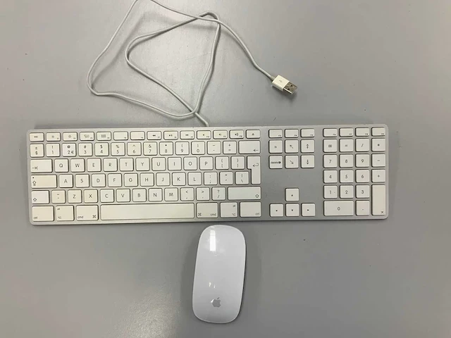 Apple wired magic qwerty(nederlands) keyboard with numeric keypad + magic mouse - afbeelding 1 van  2