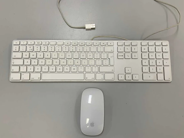 Apple wired magic qwerty(nederlands) keyboard with numeric keypad + magic mouse - afbeelding 1 van  2