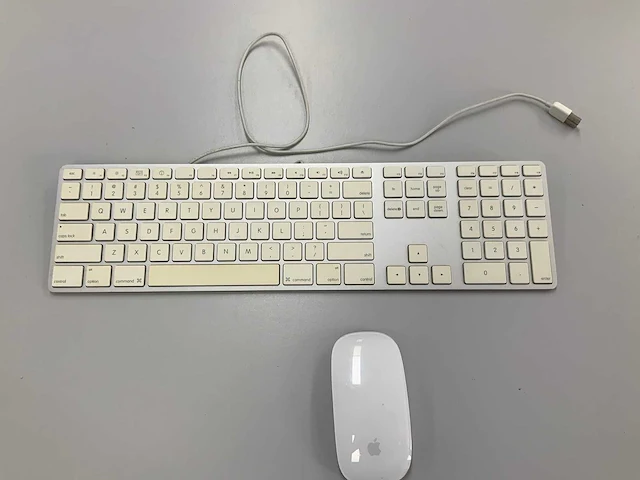 Apple wired magic qwerty(usa) keyboard with numeric keypad + magic mouse - afbeelding 1 van  2