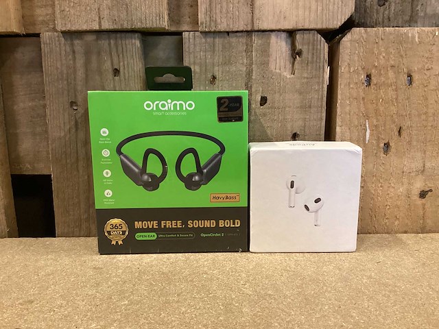 Apple/oraimo - koptelefoons en oordopjes (2x) - afbeelding 1 van  2