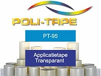 Applicatietape 15cm x 100m politape, pt-95, transparant