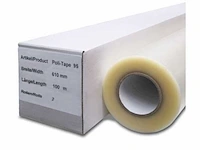 Applicatietape 15cm x 100m politape, pt-95, transparant - afbeelding 2 van  2