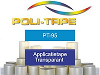 Applicatietape 60cm x 100m, politape, pt-95, transparant