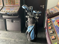 Apron golftas met 11 clubs