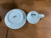 Aps espresso- en cappuccinokoppen met schotels - afbeelding 4 van  5