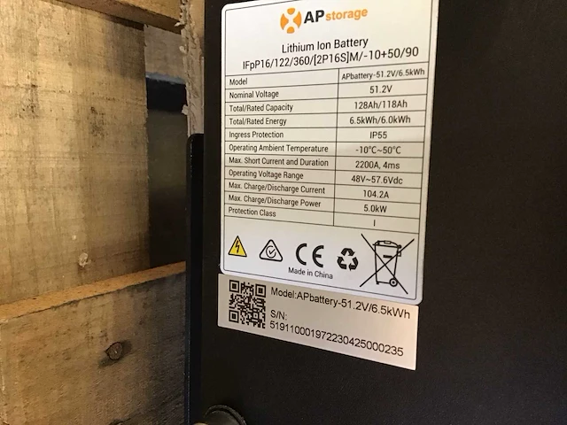 Apstorage 6.5 kw batterij - afbeelding 3 van  3