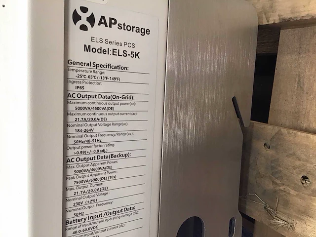Apstorage els-5k omvormer - afbeelding 2 van  3