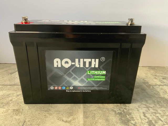 Aq-lith - lifep04 battery - 12,8v 100ah - accu (3x) - afbeelding 5 van  8