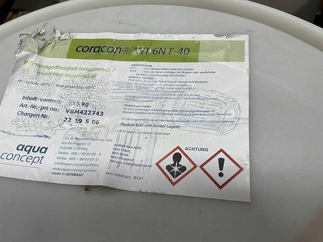 Aqua-concept coracon wt 6n f-40 vat warmetdragervloeistof (2x) - afbeelding 2 van  10