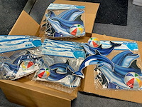 Aqua decal dolphin partij zwembadstickers - afbeelding 1 van  2