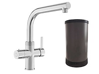 Aqua hot+ 3-in-1 kokendwaterkraan chroom met 5 liter boiler