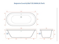 Aqua prestige coventry 175x77cm inbouwbad - afbeelding 2 van  3
