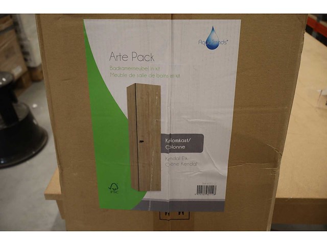 Aqua trends - kendal - hoge badkamerkast / kolomkast - afbeelding 1 van  4