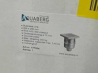 Aquaberg 200x200 mm nv rvs put o/u 75 mm doucherooster 250 kg 3,3 l/s - afbeelding 2 van  2