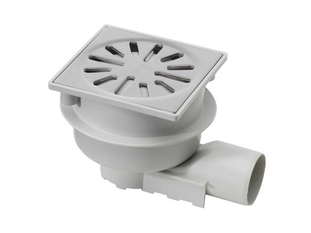 Aquaberg abs doucheput rvs 100x100mm (25x) - afbeelding 1 van  4