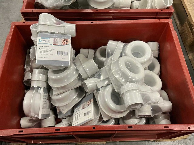 Aquaberg abs doucheput rvs 100x100mm (25x) - afbeelding 3 van  4