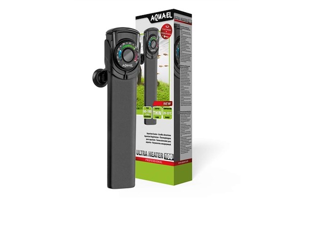 Aquael ultra heater 100w - aquarium verwarming - tot 100 liter - 20,8 cm - afbeelding 1 van  1