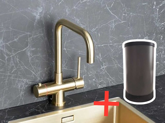 Aquahot+ 3-in-1 kokendwaterkraan met 5l boiler mat goud - afbeelding 1 van  11