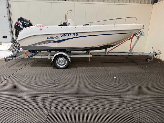 Aquamar - first - suzuki 60 pk - inclusief trailer - consoleboot en visboot - - afbeelding 1 van  31