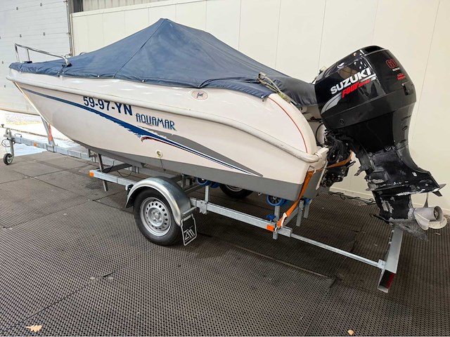 Aquamar - first - suzuki 60 pk - inclusief trailer - consoleboot en visboot - - afbeelding 26 van  31