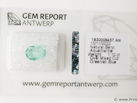 Aquamarine 1.10ct gra certified - afbeelding 2 van  4