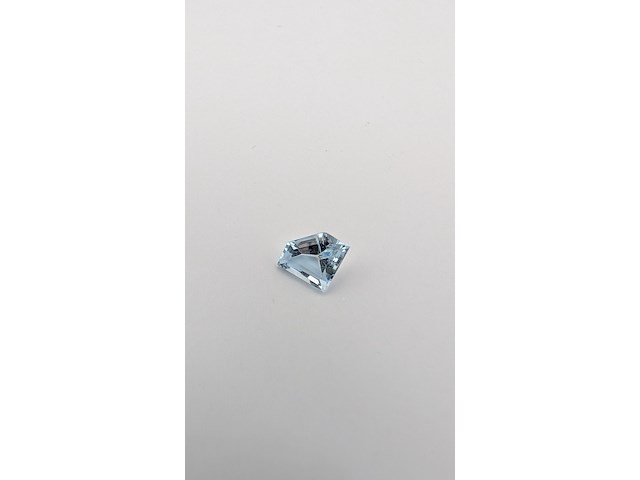 Aquamarine | fancy step cut | 1.21cts, blauw - afbeelding 2 van  5