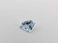 Aquamarine | fancy step cut | 1.21cts, blauw - afbeelding 2 van  5