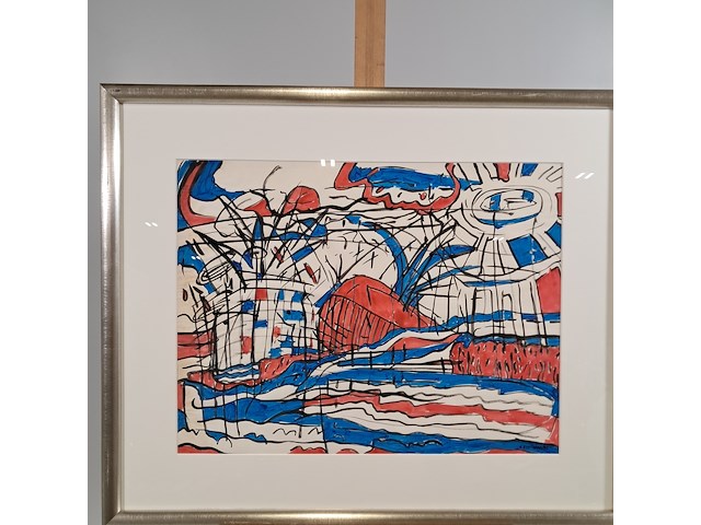 Aquarel, a . roothaan, nova zembla, 1983 - afbeelding 2 van  7