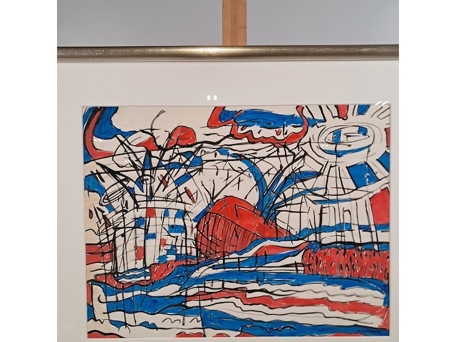 Aquarel, a . roothaan, nova zembla, 1983 - afbeelding 3 van  7