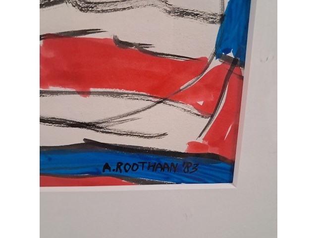 Aquarel, a . roothaan, nova zembla, 1983 - afbeelding 4 van  7