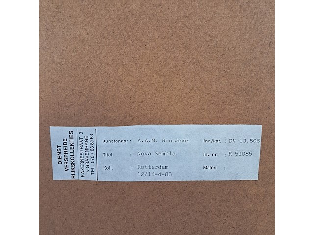 Aquarel, a . roothaan, nova zembla, 1983 - afbeelding 7 van  7