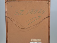 Aquarel, bernardus j.e. kempers, schaatsenrijder ii - afbeelding 6 van  7