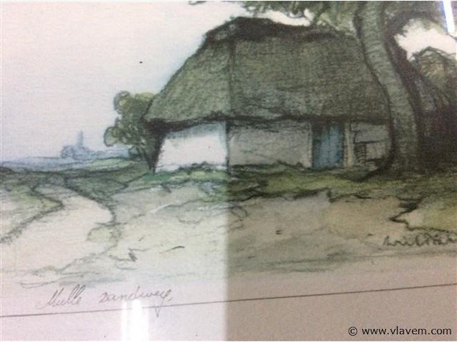 Aquarel get. b:34 h:32 - afbeelding 2 van  3