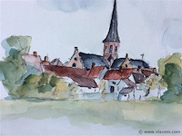 Aquarel getekend 65/50 - afbeelding 3 van  3