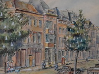 Aquarel grachtenpanden - afbeelding 2 van  5