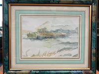 Aquarel in gesigneerd - afbeelding 1 van  5